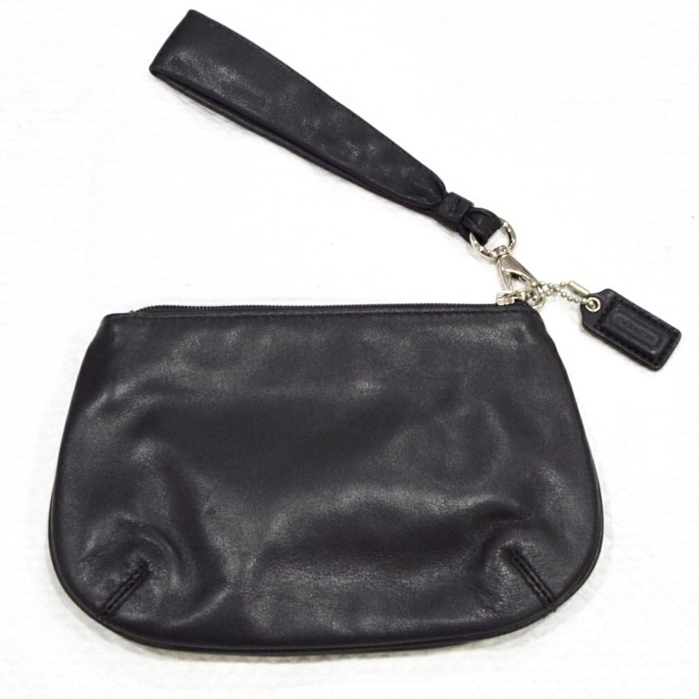 COACH black soft clutch - Picture 2 of 3